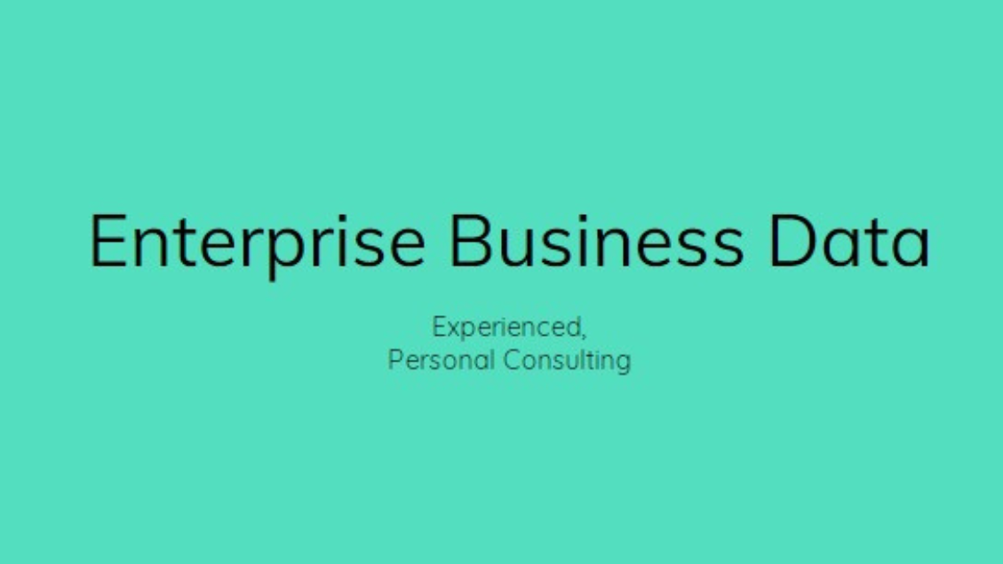 Enterprise Business Data